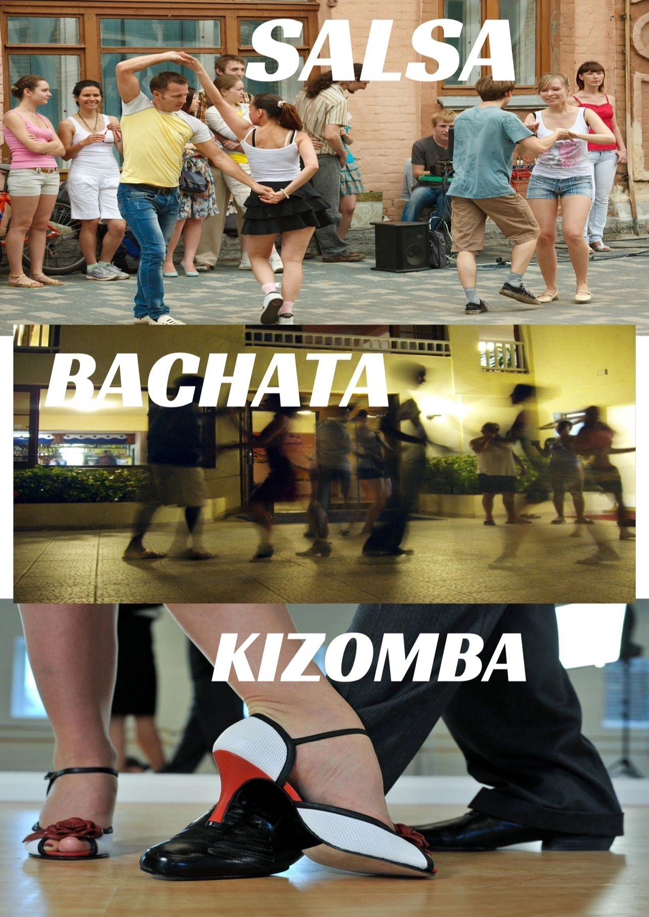 Salsa, Bachata and Kizomba dance styles
